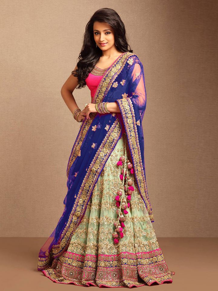 A wedding choli saree